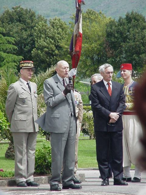 <p>12 Maggio 2004. Il Presidente dei Veterani francesi.</p>