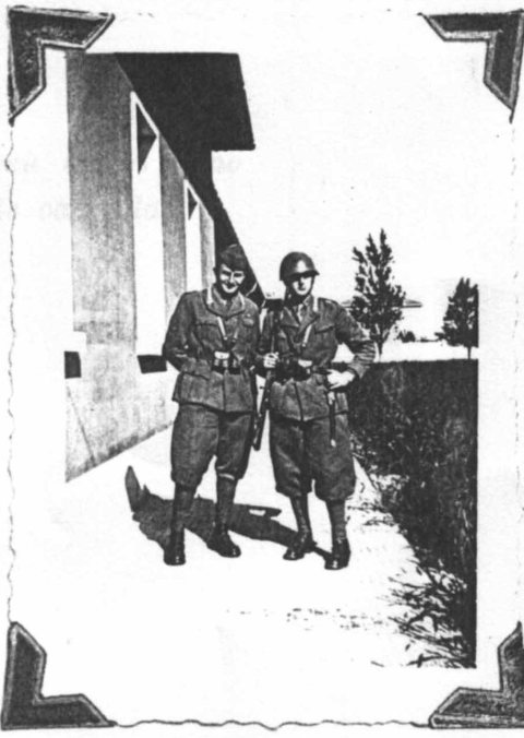 <p>L'Allievo Ufficiale Flavio Fossi (a sinistra) caduto a Monte Lungo l'8 dicembre 1943 nel 67° reggimento Fanteria.</p><p class='eng'>Cadet Officer Flavio Fossi (left) of 67th Infantry Regiment killed at Monte Lungo on the 8th December 1943.</p>