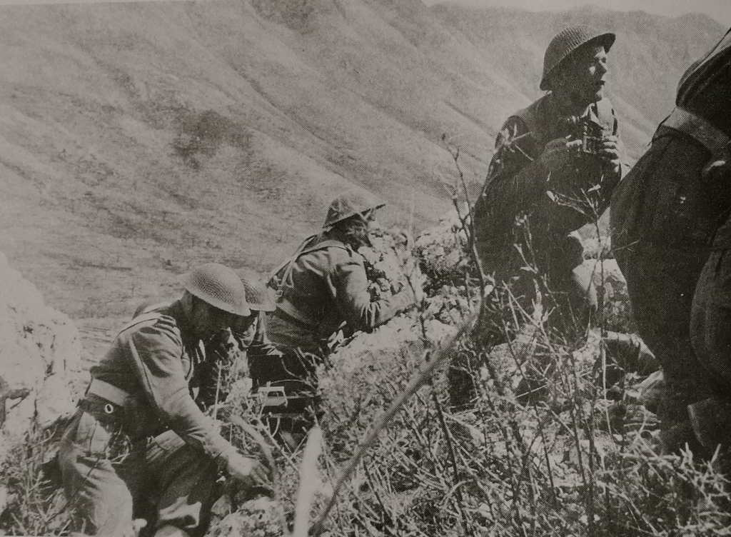 <p>Maggio 1944. Soldati polacchi verso le posizioni tedesche di Pizzo Corno.</p>